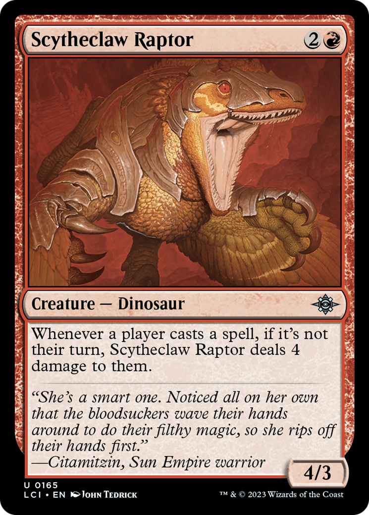 Scytheclaw Raptor (LCI-165) - The Lost Caverns of Ixalan [Uncommon]
