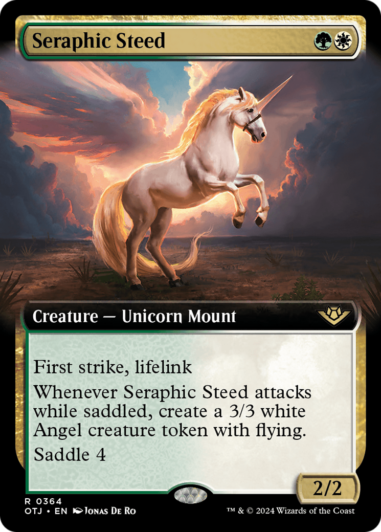 Seraphic Steed (OTJ-364) - Outlaws of Thunder Junction: (Extended Art) Foil [Rare]