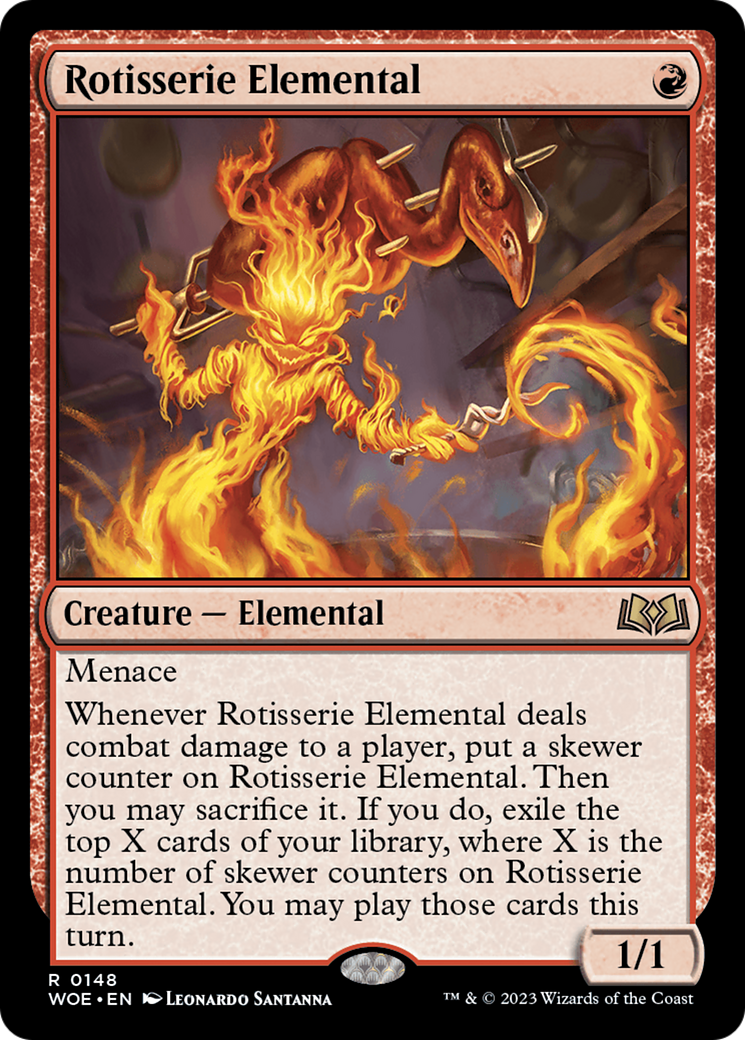 Rotisserie Elemental (WOE-148) - Wilds of Eldraine [Rare]