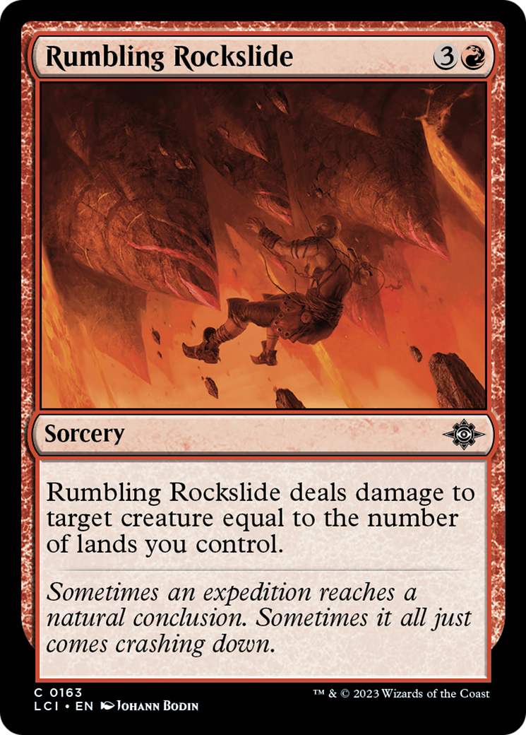 Rumbling Rockslide (LCI-163) - The Lost Caverns of Ixalan [Common]