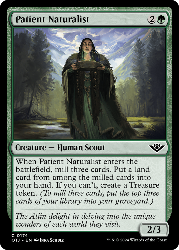 Patient Naturalist (OTJ-174) - Outlaws of Thunder Junction Foil [Common]