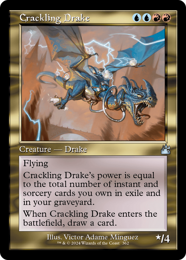 Crackling Drake (RVR-362) - Ravnica Remastered [Uncommon]
