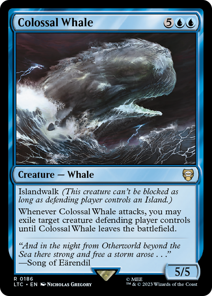 Colossal Whale (LTC-186) - Tales of Middle-earth Commander [Rare]