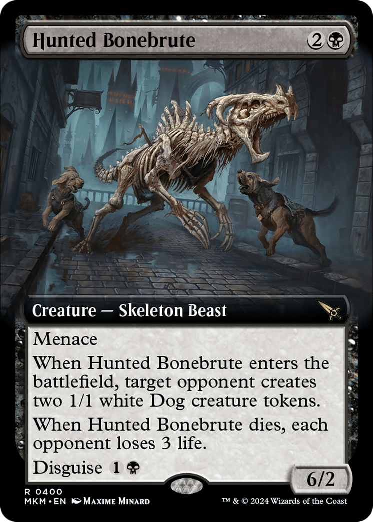 Hunted Bonebrute (MKM-400) - Murders at Karlov Manor: (Extended Art) Foil [Rare]