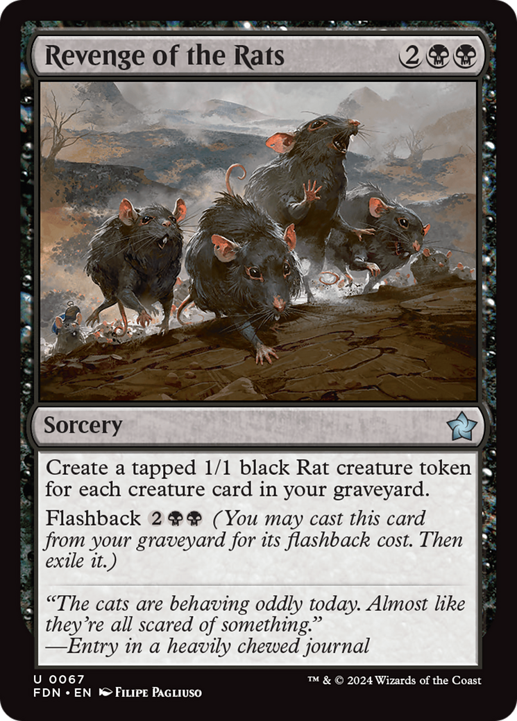 Revenge of the Rats (FDN-067) - Foundations Foil [Uncommon]