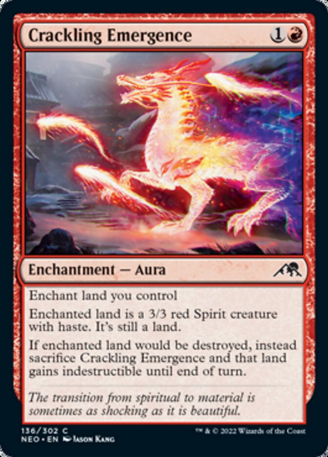 Crackling Emergence (NEO-136) - Kamigawa: Neon Dynasty [Common]