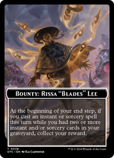 Bounty: Rissa "Blades" Lee // Wanted! (TOTC-038) - Outlaws of Thunder Junction Commander Tokens Foil [Common]