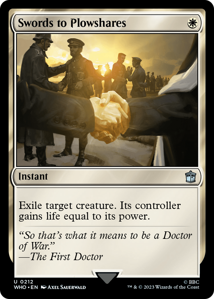 Swords to Plowshares (WHO-212) - Doctor Who [Uncommon]