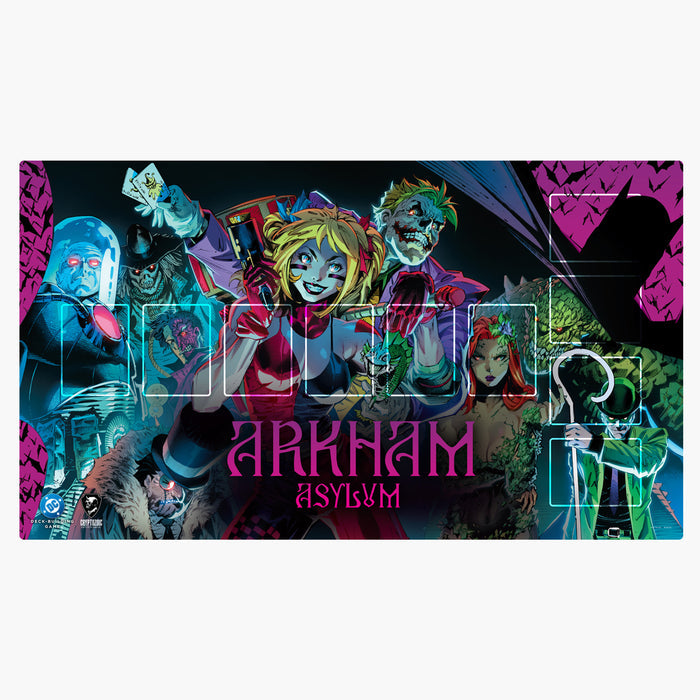 DC Deck-Building Game: Arkham Asylum Joker + Harley Playmat