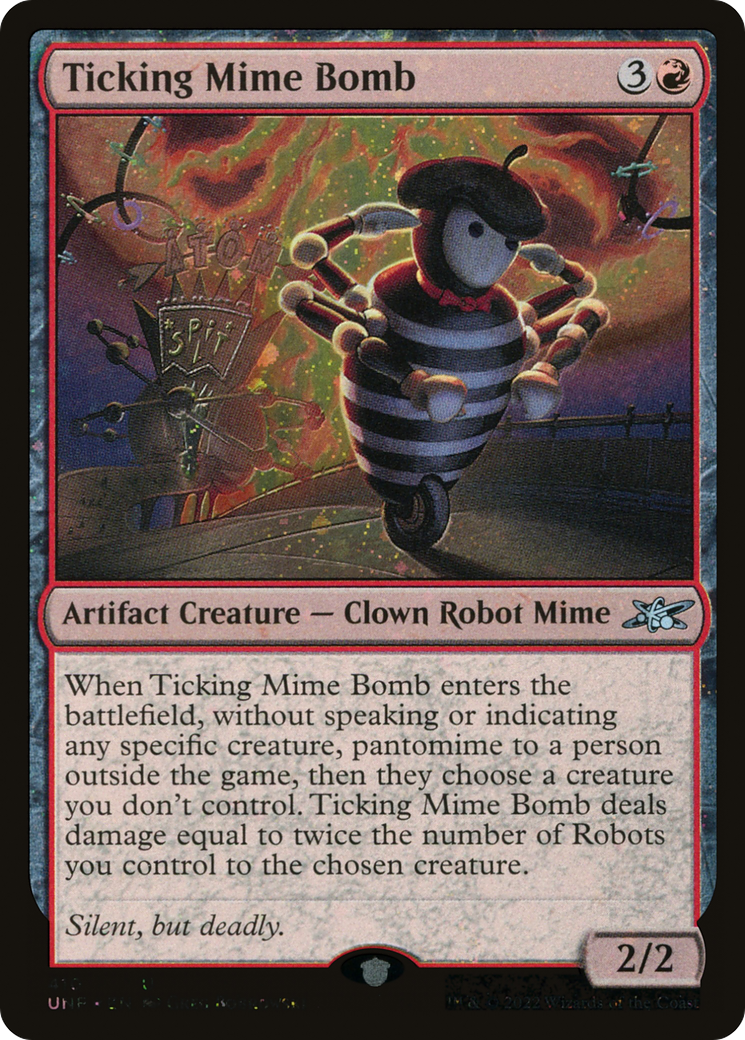 Ticking Mime Bomb (UNF-410) - Unfinity Galaxy Foil [Uncommon]