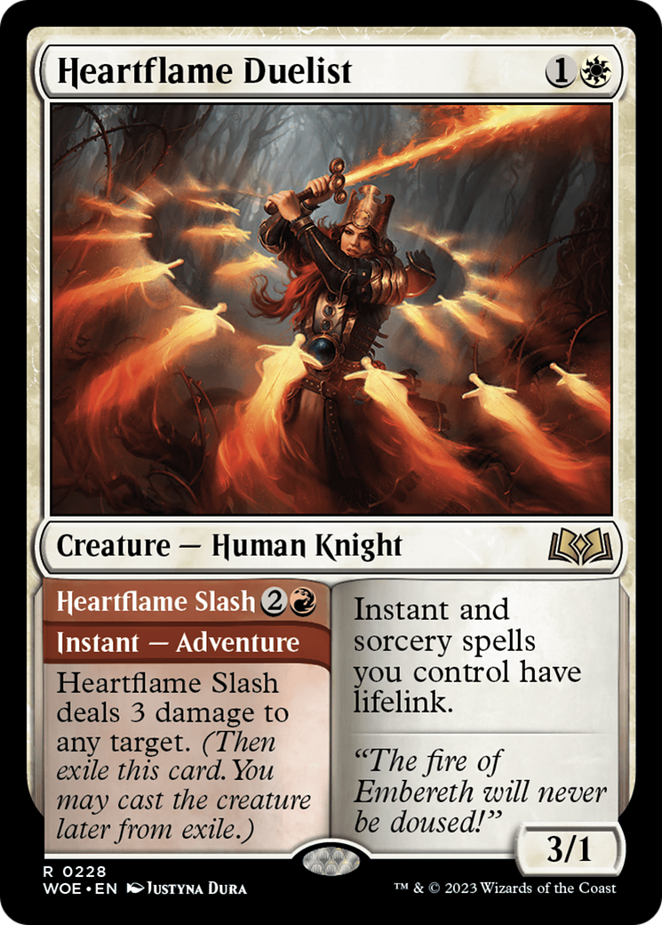 Heartflame Duelist // Heartflame Slash (WOE-228) - Wilds of Eldraine [Rare]
