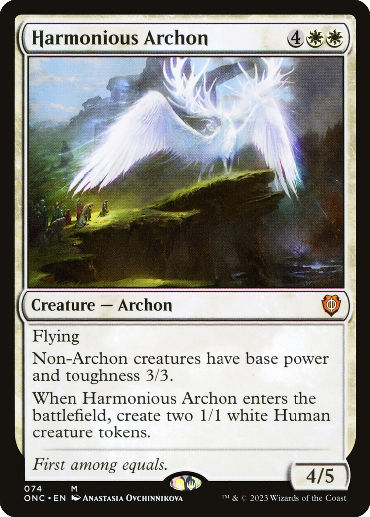 Harmonious Archon (ONC-074) - Phyrexia: All Will Be One Commander [Mythic]