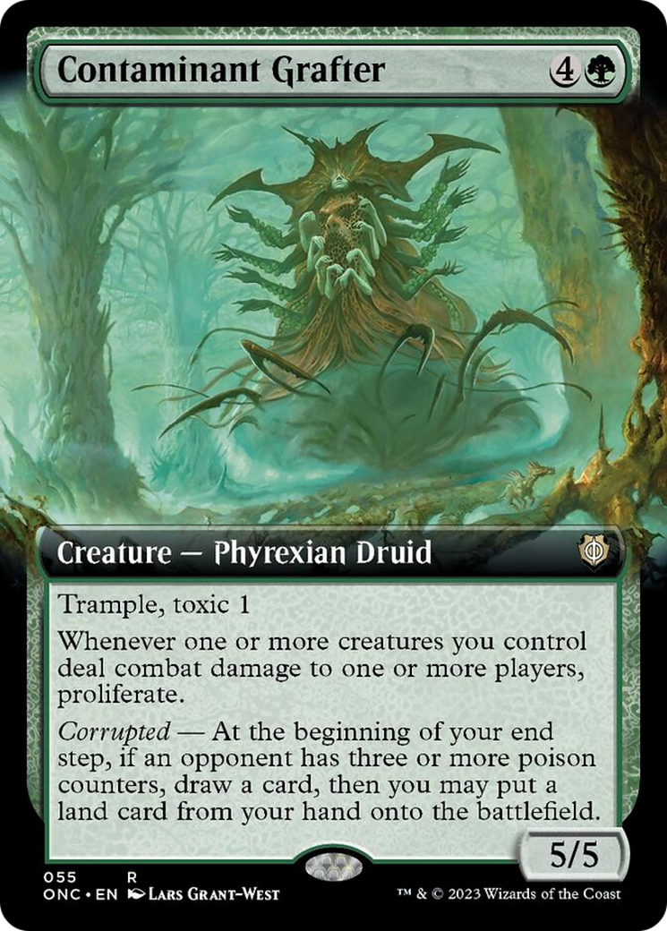 Contaminant Grafter (ONC-055) - Phyrexia: All Will Be One Commander: (Extended Art) [Rare]