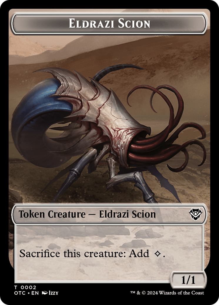 Eldrazi Scion (TOTC-002) - Outlaws of Thunder Junction Commander Tokens Foil [Common]