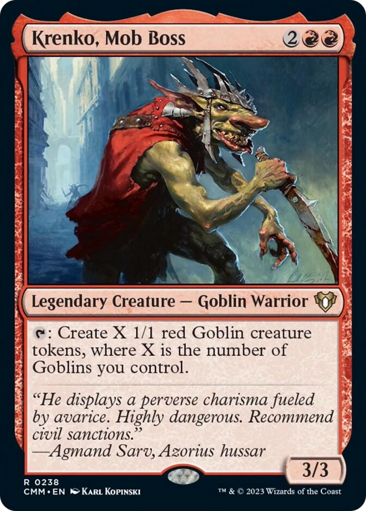 Krenko, Mob Boss (CMM-238) - Commander Masters [Rare]
