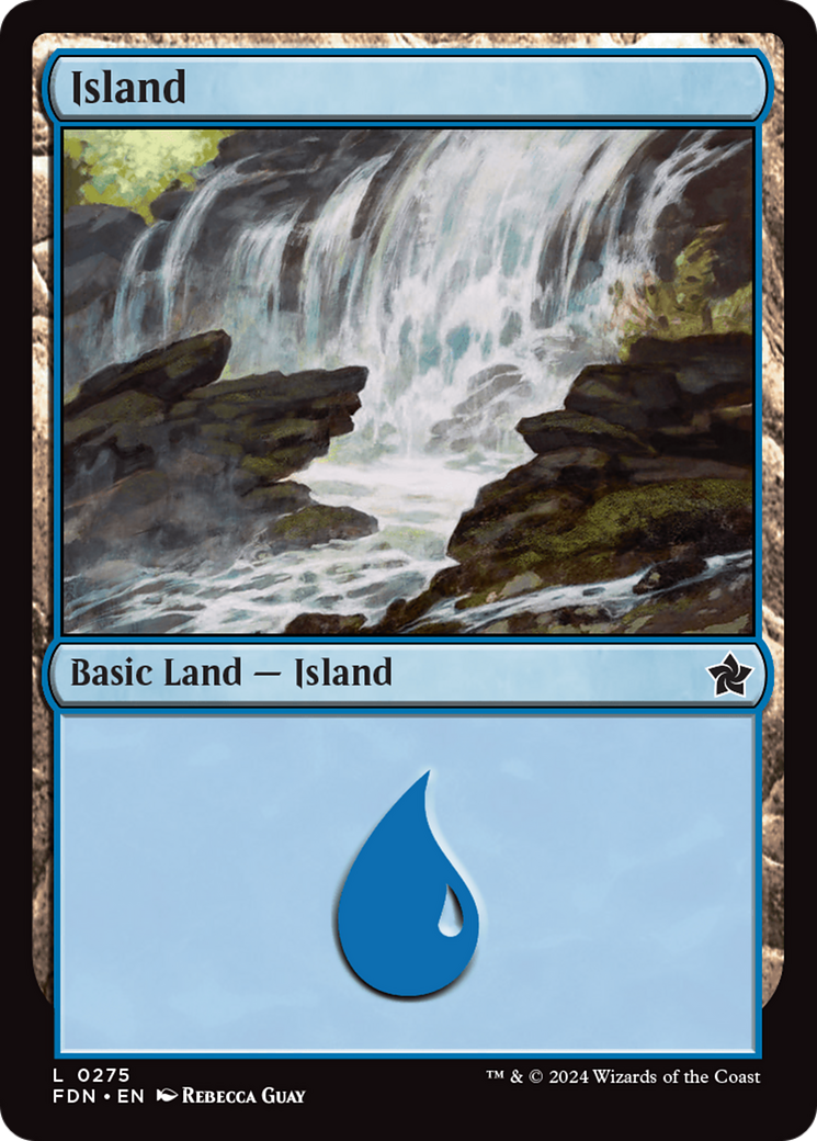 Island (FDN-275) - Foundations Foil [Common]