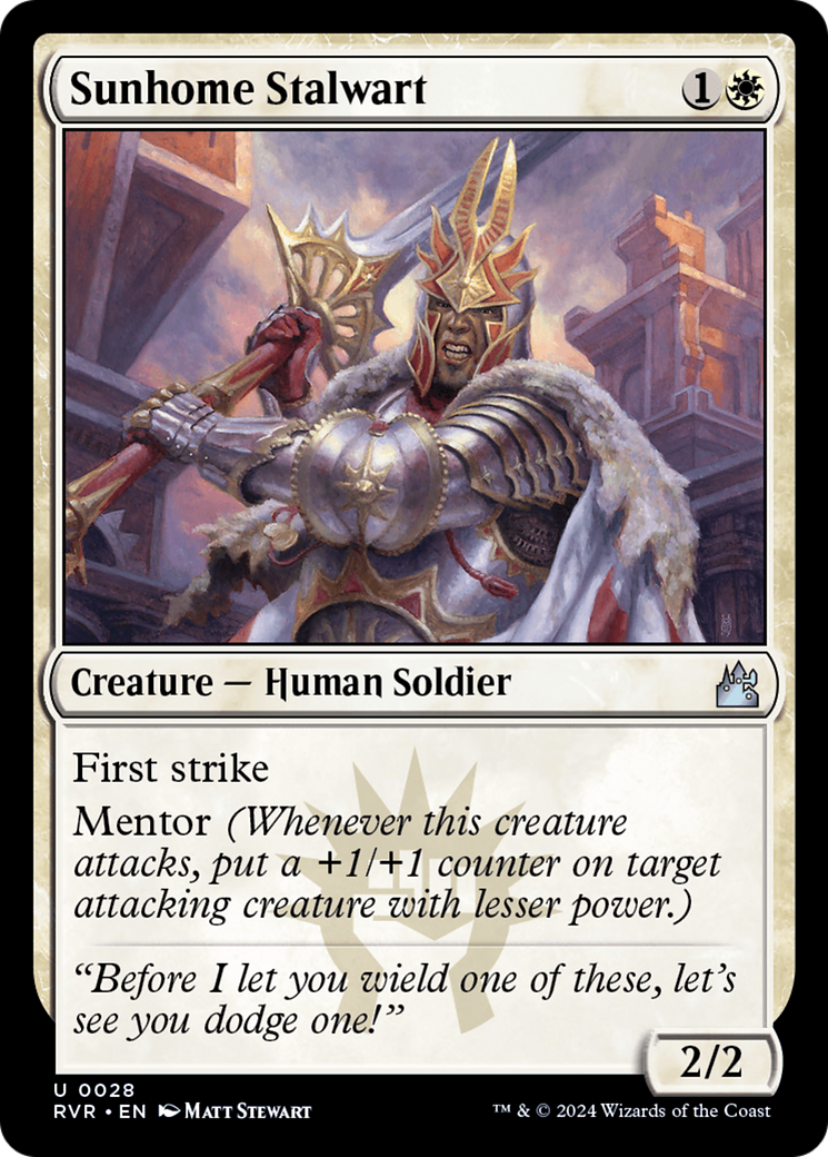 Sunhome Stalwart (RVR-028) - Ravnica Remastered [Uncommon]