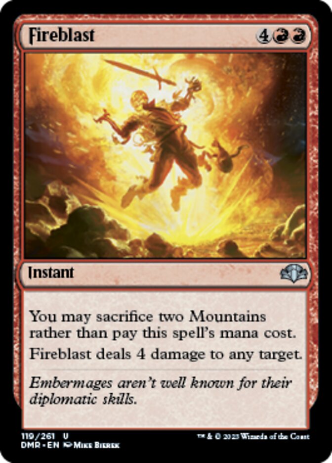 Fireblast (DMR-119) - Dominaria Remastered [Uncommon]