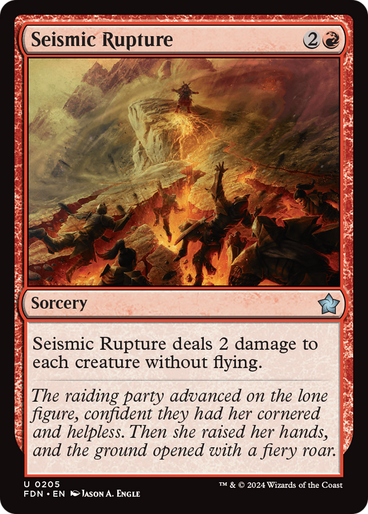 Seismic Rupture (FDN-205) - Foundations Foil [Uncommon]