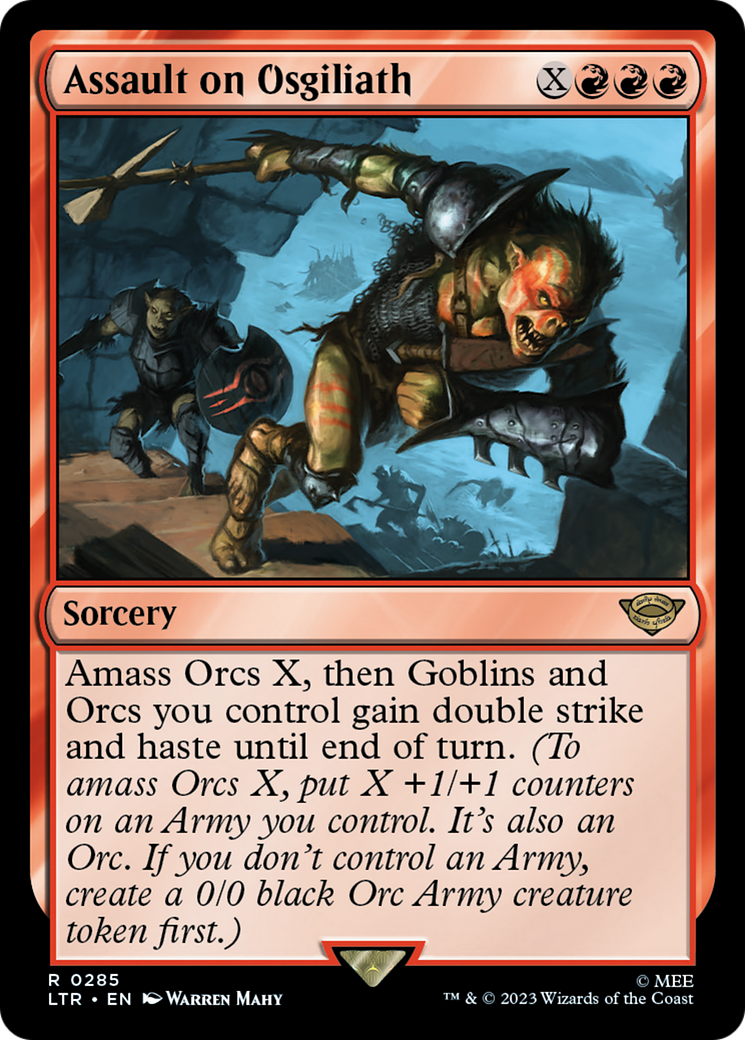 Assault on Osgiliath (LTR-285) - The Lord of the Rings: Tales of Middle-earth Foil [Rare]