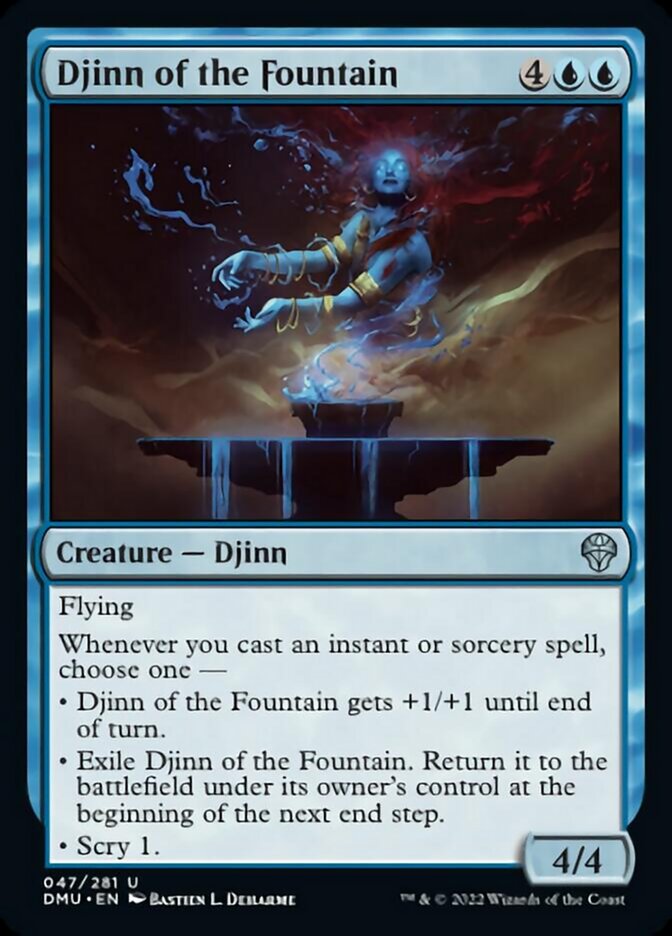 Djinn of the Fountain (DMU-047) - Dominaria United [Uncommon]