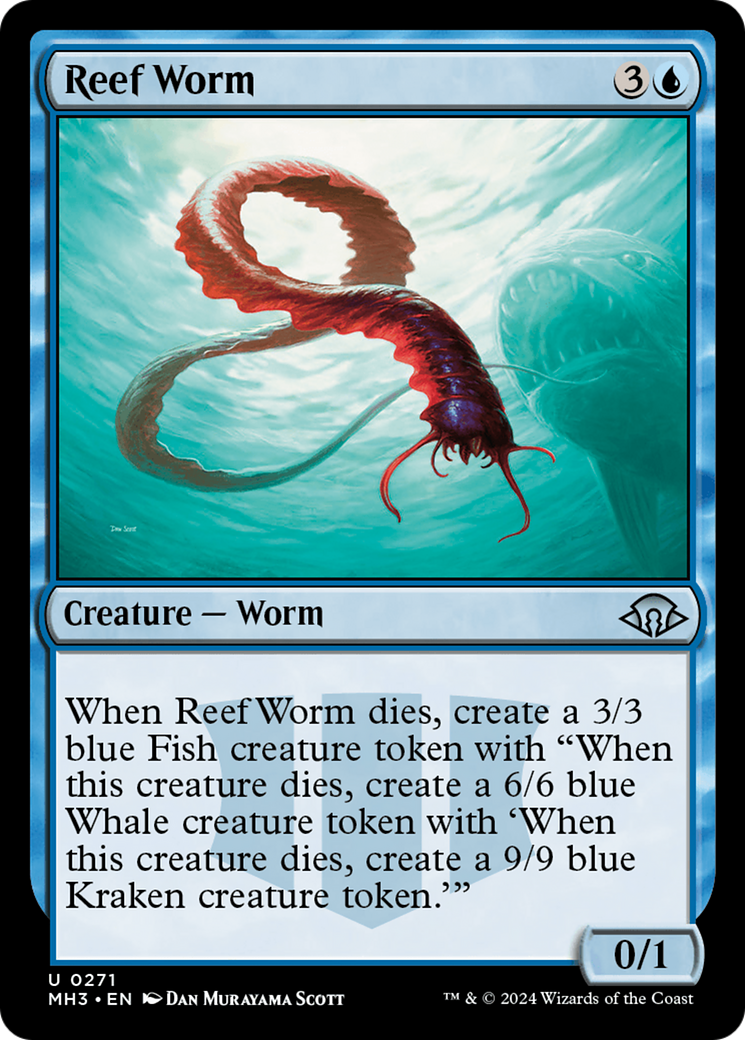 Reef Worm (MH3-271) - Modern Horizons 3 Foil [Uncommon]