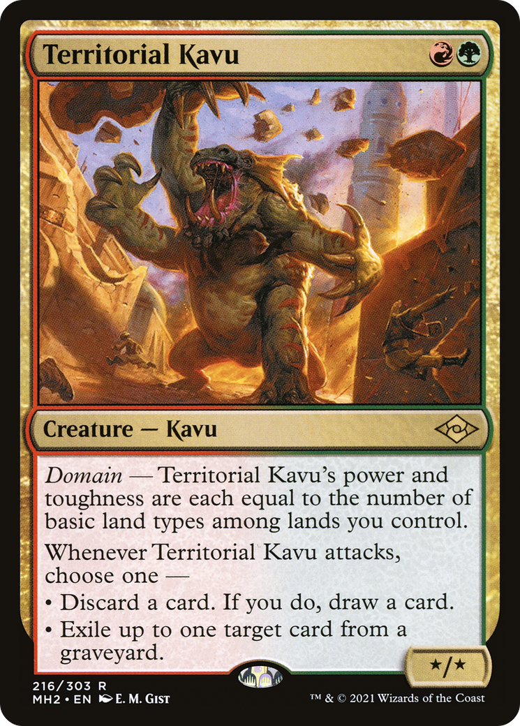 Territorial Kavu (MH2-216) - Modern Horizons 2 Foil [Rare]