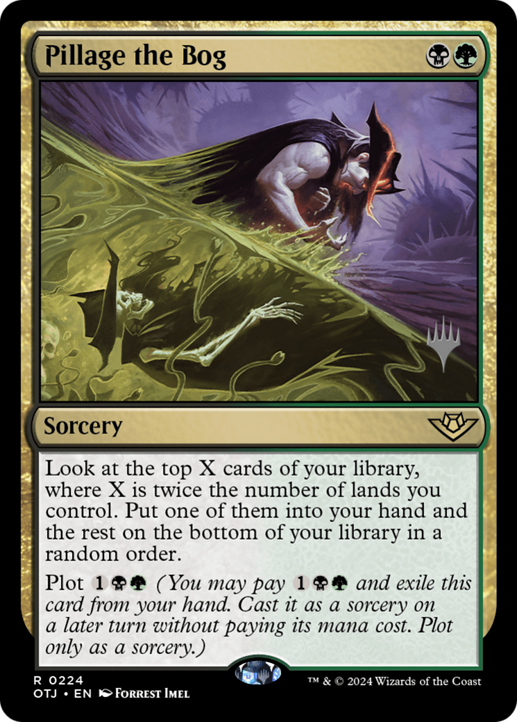 Pillage the Bog (POTJ-224P) - Outlaws of Thunder Junction Promos Foil [Rare]