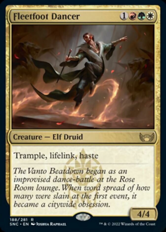 Fleetfoot Dancer (SNC-188) - Streets of New Capenna [Rare]