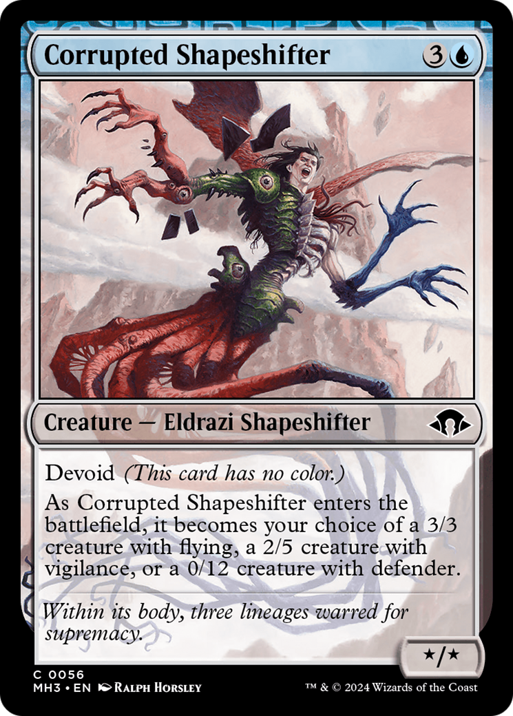 Corrupted Shapeshifter (MH3-056) - Modern Horizons 3: (devoid) Foil [Common]
