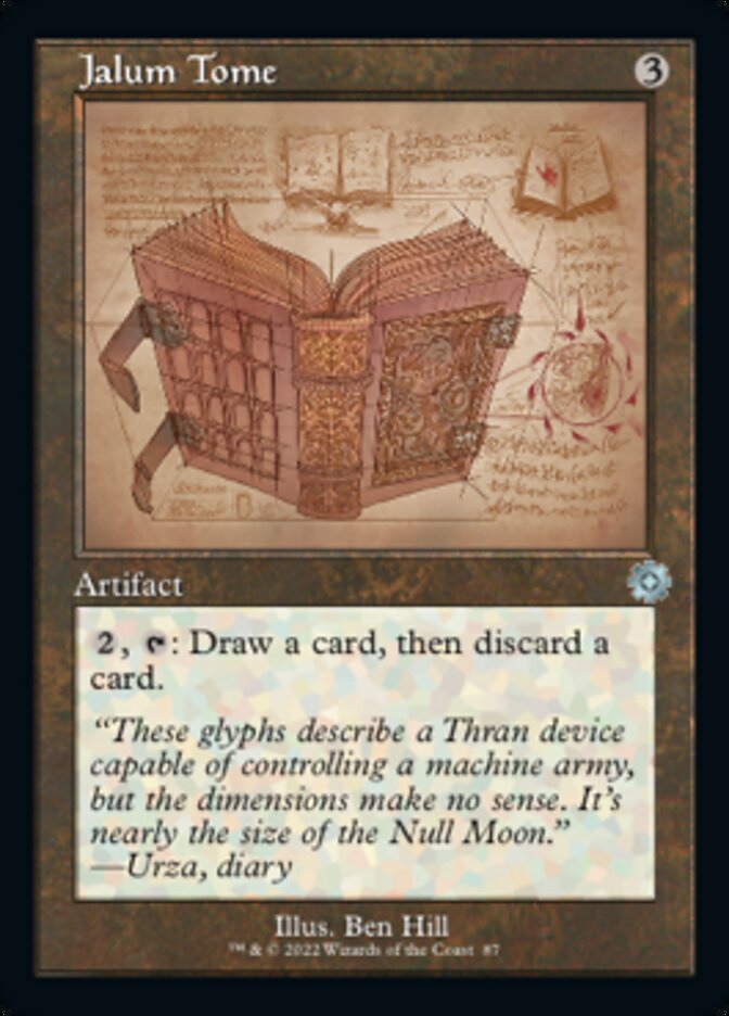 Jalum Tome (BRR-087) - The Brothers' War Retro Artifacts [Uncommon] Retro Frame Schematic