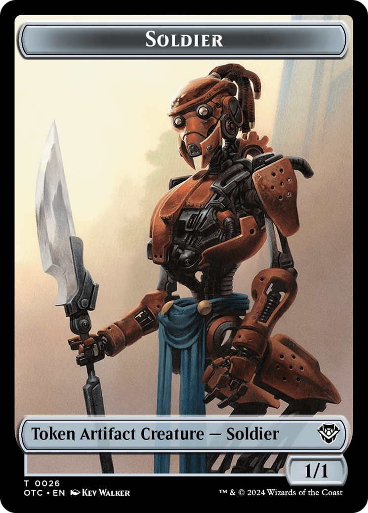 Soldier (TOTC-026) - Outlaws of Thunder Junction Commander Tokens [Common]