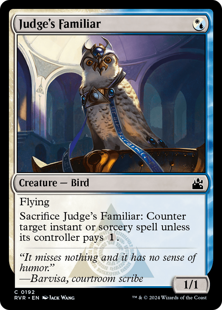 Judge's Familiar (RVR-192) - Ravnica Remastered [Common]