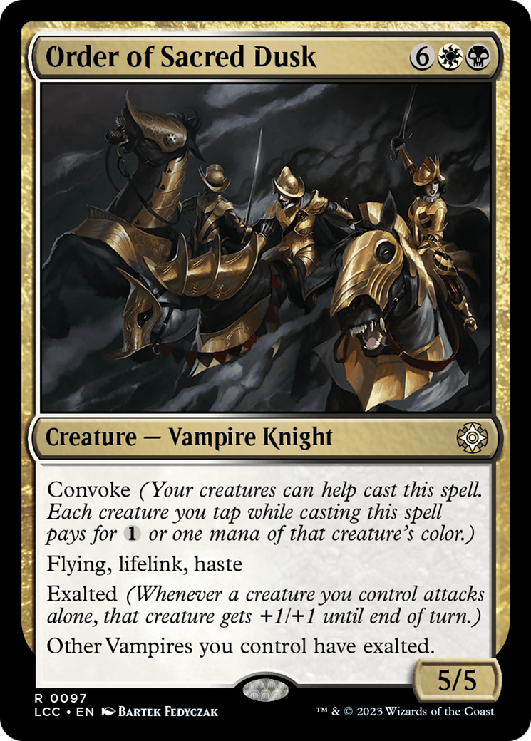 Order of Sacred Dusk (LCC-097) - The Lost Caverns of Ixalan Commander [Rare]