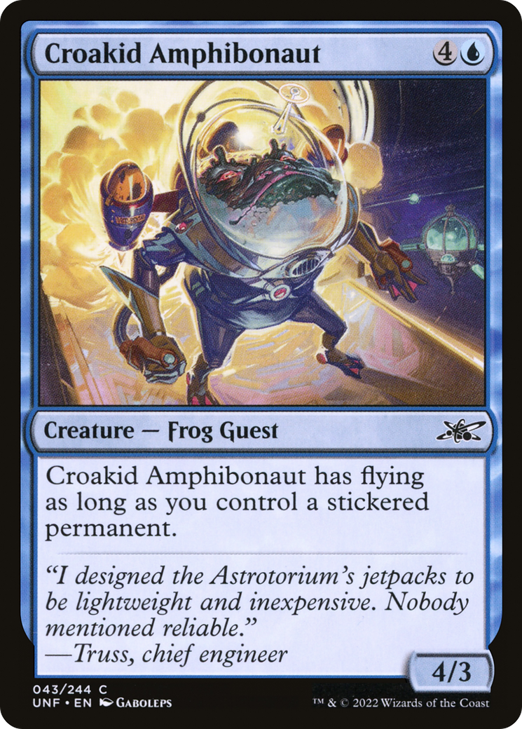 Croakid Amphibonaut (UNF-043) - Unfinity Foil [Common]