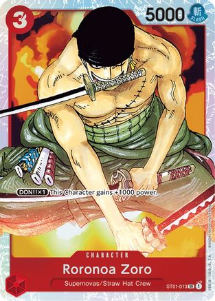 Roronoa Zoro (ST01-013) - Starter Deck 1: Straw Hat Crew Foil [Super Rare]
