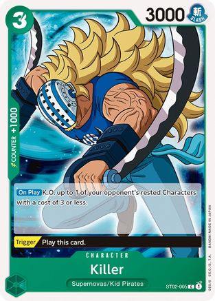 Killer (ST02-005) - Starter Deck 2: Worst Generation  [Common]