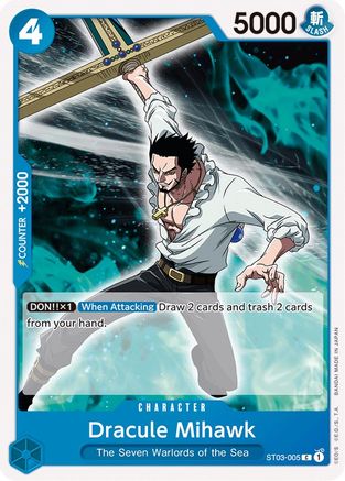 Dracule Mihawk (ST03-005) - Starter Deck 3: The Seven Warlords of The Sea  [Common]