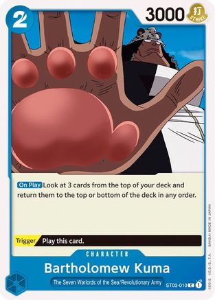 Bartholomew Kuma (ST03-010) - Starter Deck 3: The Seven Warlords of The Sea  [Common]