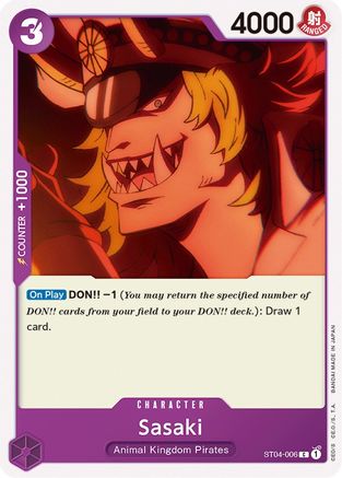Sasaki (ST04-006) - Starter Deck 4: Animal Kingdom Pirates  [Common]