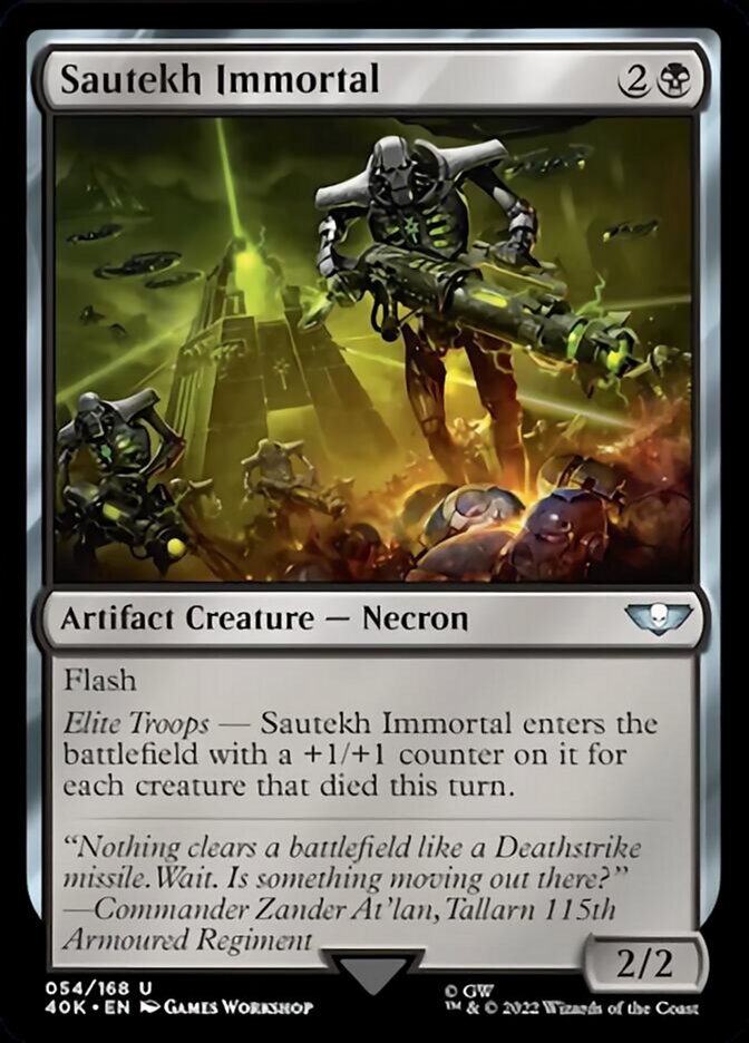 Sautekh Immortal (40K-054) - Warhammer 40,000 Commander [Uncommon]