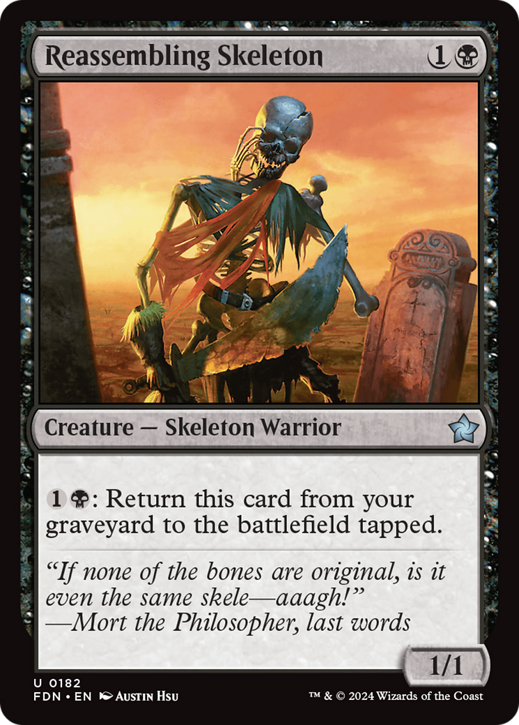 Reassembling Skeleton (FDN-182) - Foundations Foil [Uncommon]