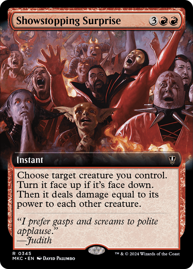 Showstopping Surprise (MKC-345) - Murders at Karlov Manor Commander: (Extended Art) [Rare]