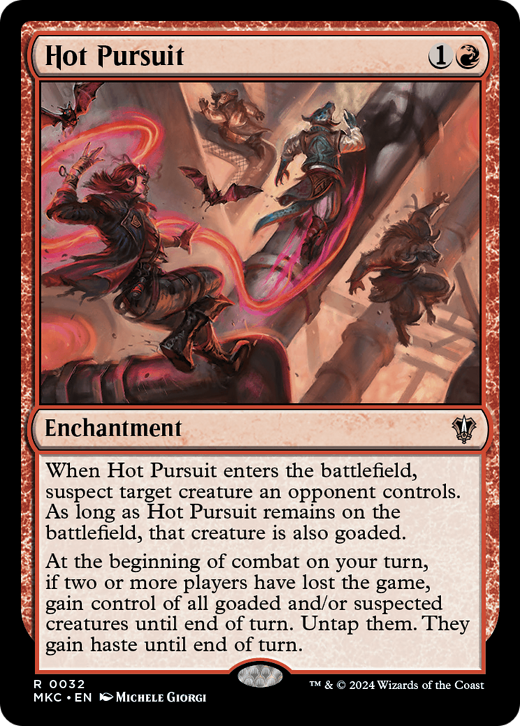 Hot Pursuit (MKC-032) - Murders at Karlov Manor Commander [Rare]