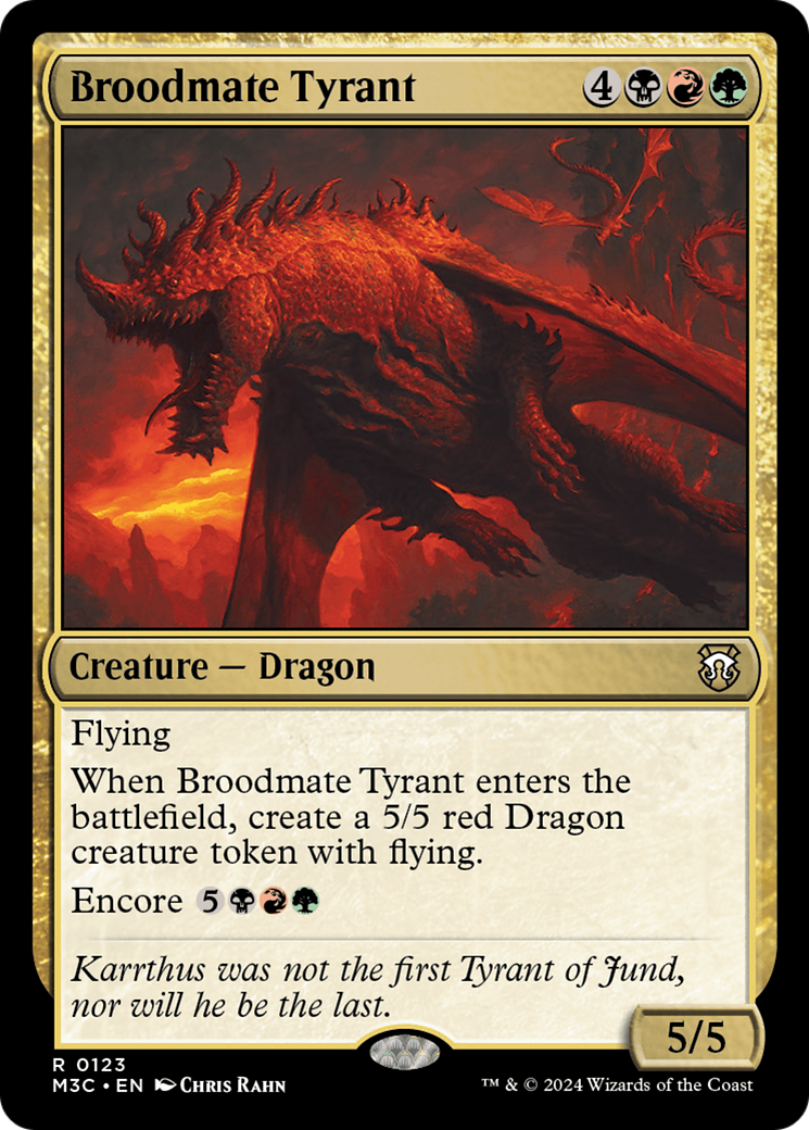 Broodmate Tyrant (M3C-123) - Modern Horizons 3 Commander [Rare]