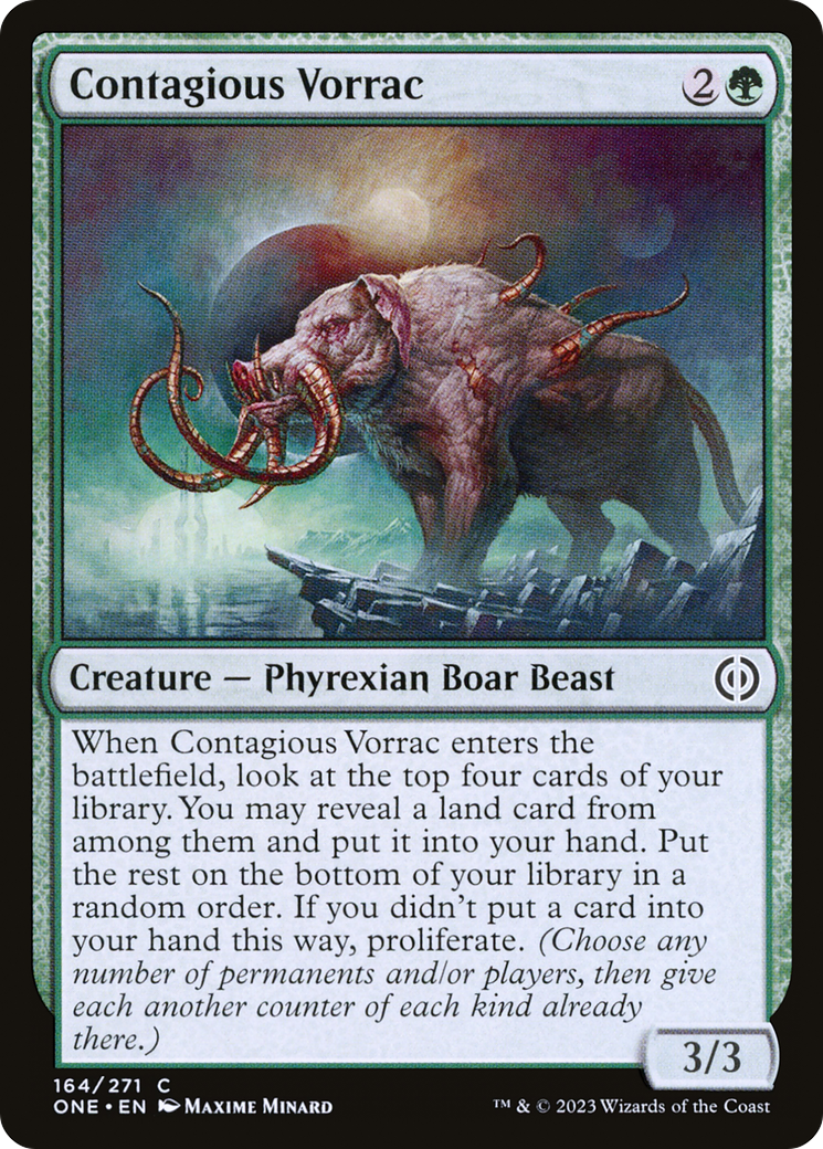 Contagious Vorrac (ONE-164) - Phyrexia: All Will Be One [Common]
