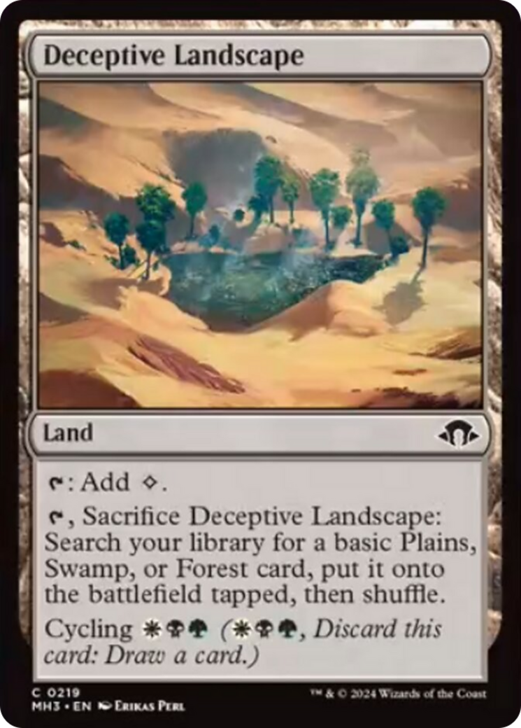 Deceptive Landscape (MH3-219) - Modern Horizons 3 Foil [Common]
