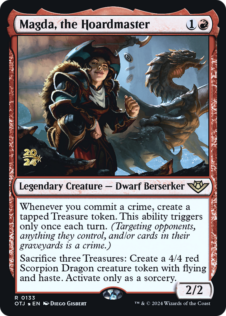 Magda, the Hoardmaster (POTJ-133S) - Outlaws of Thunder Junction Promos Foil [Rare]