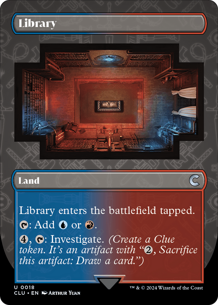 Library (CLU-018) - Ravnica: Clue Edition (Borderless) [Uncommon]