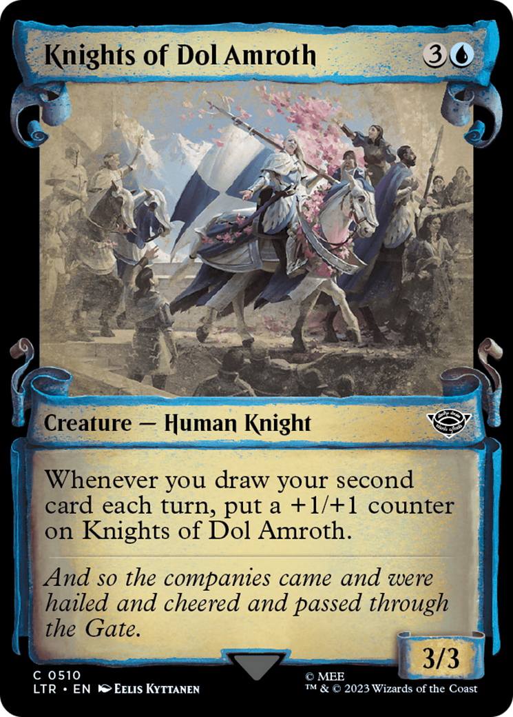 Knights of Dol Amroth (LTR-510) - The Lord of the Rings: Tales of Middle-earth: (Showcase) Scroll [Common]